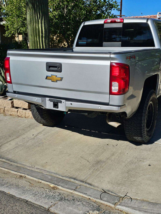 2008-18 GM 1500 Prerunner Plate Rear Bumper